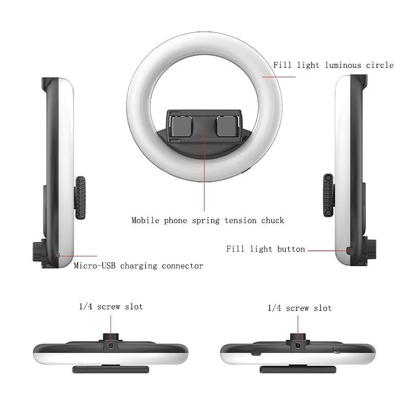 Selfie Live Broadcast Ring Light for Beautifying and Fill Lighting 4