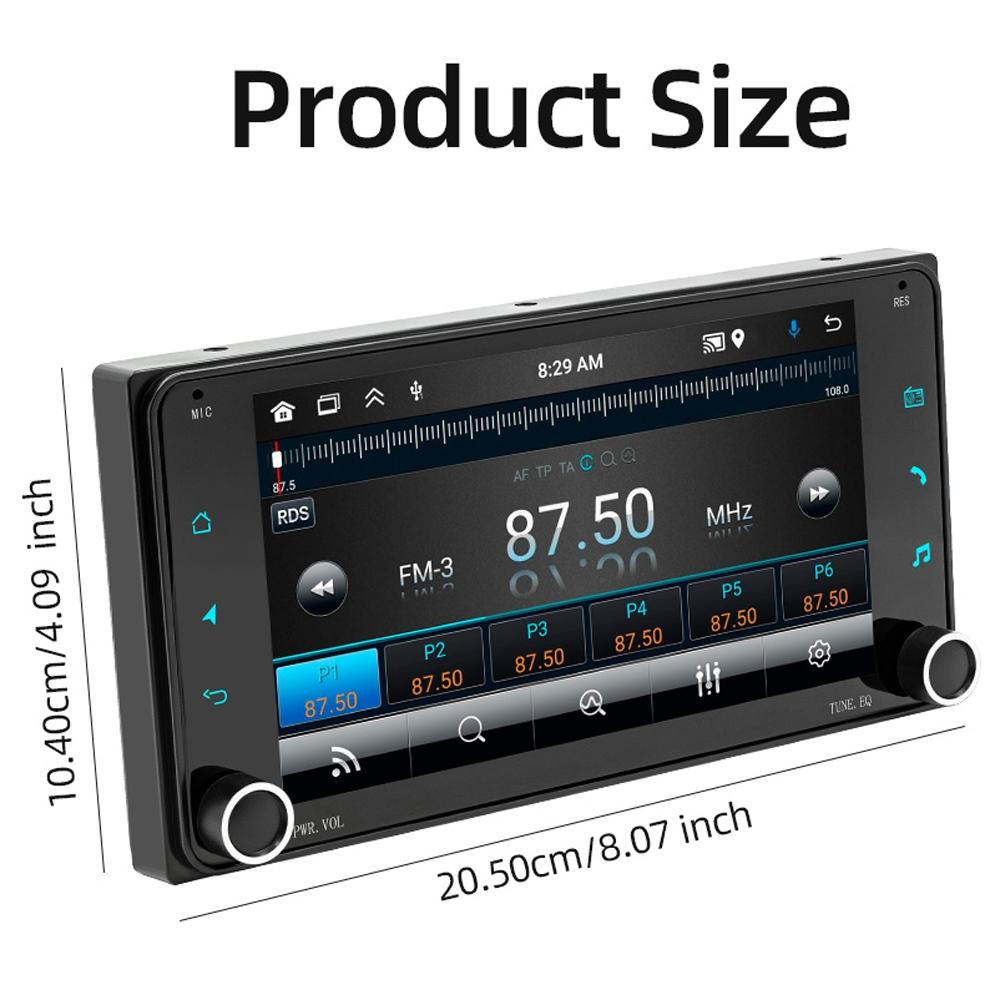 7 Inch Android Navigation For Toyota Corolla - Bluetooth Fm 1 + 32G 9