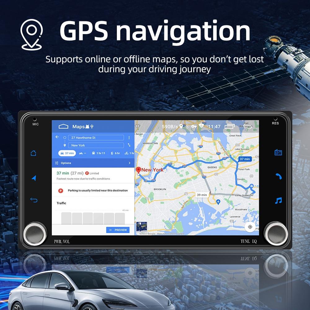 7 Inch Android Navigation For Toyota Corolla - Bluetooth Fm 1 + 32G 12