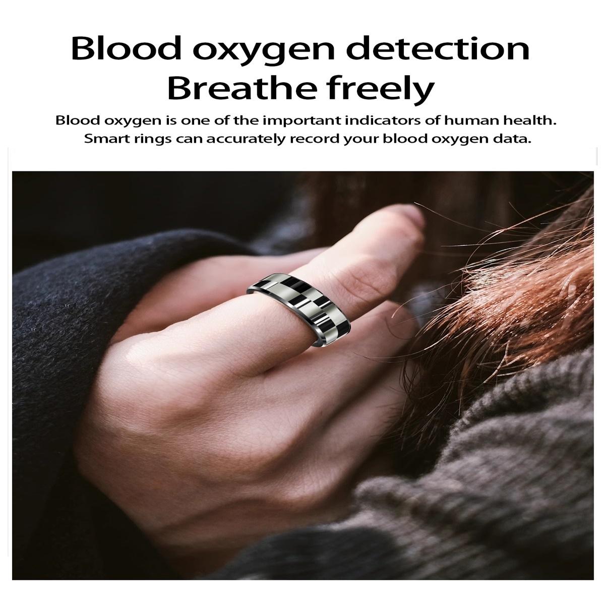 Smart Ring With Health Monitoring Gesture Control And Somatosensory Games - Size 10 - Black 8