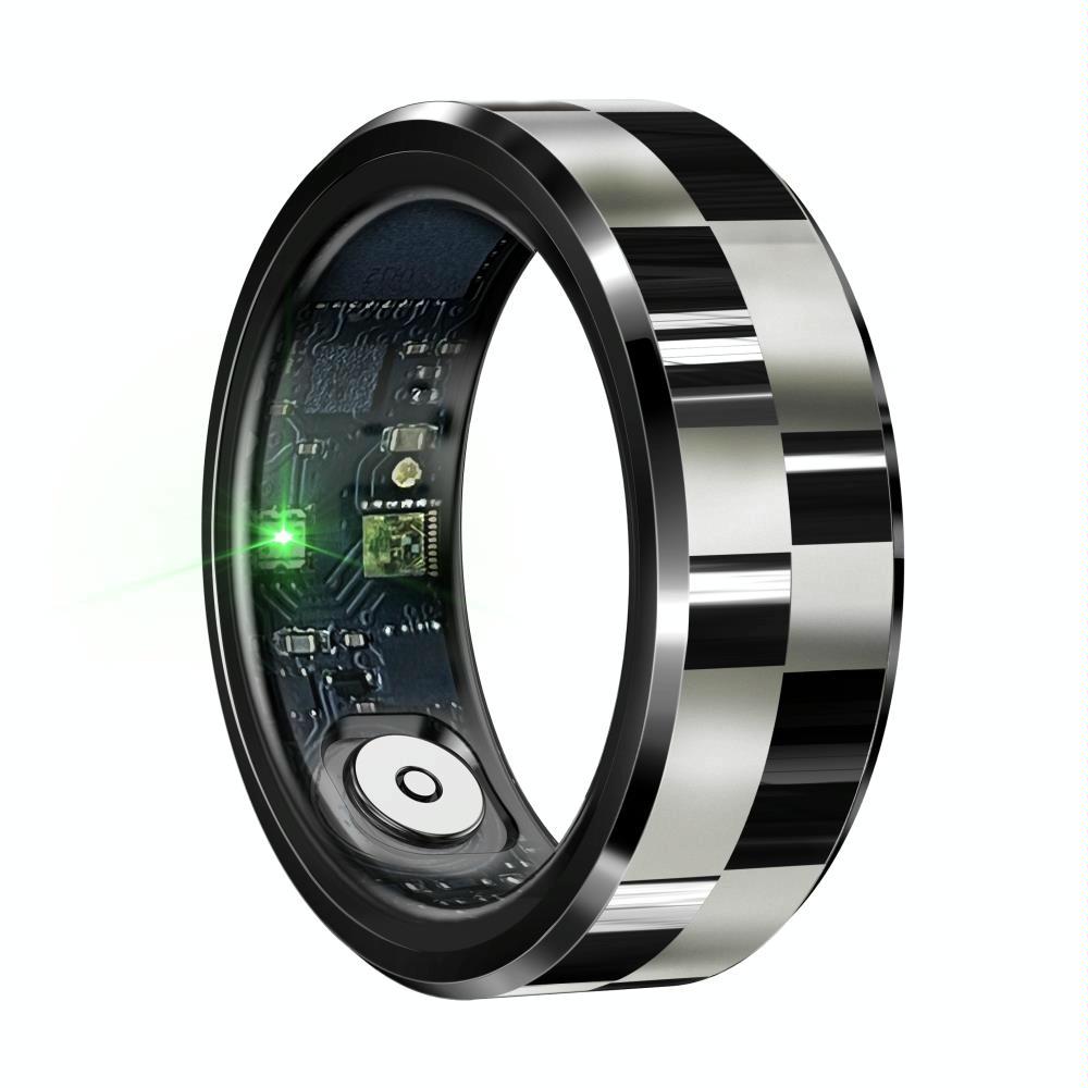 Smart Ring With Health Monitoring Gesture Control And Somatosensory Games - Size 10 - Black 12