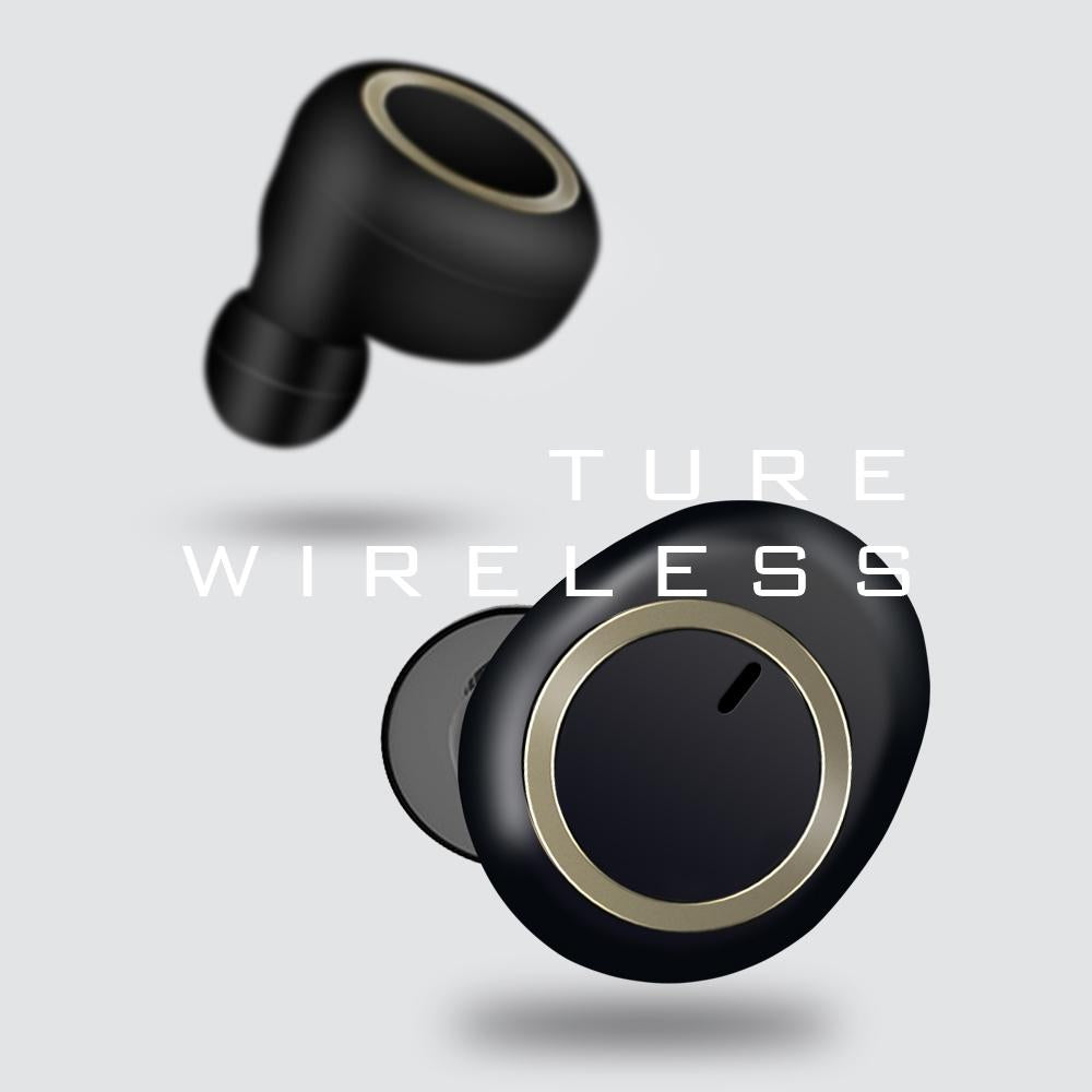 Mini Invisible Tws Bluetooth 5.0 Earphones with Charging Box & Mic - Black 14
