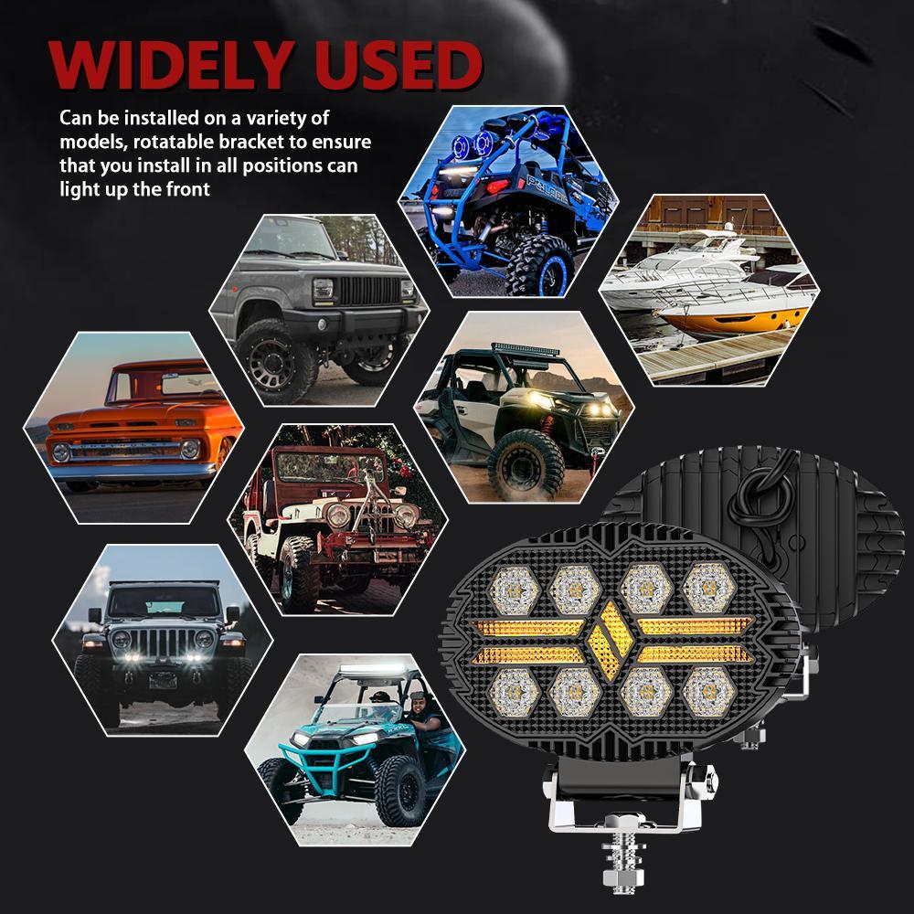 5.5 Inch Elliptical Hybrid Car Work Light 6