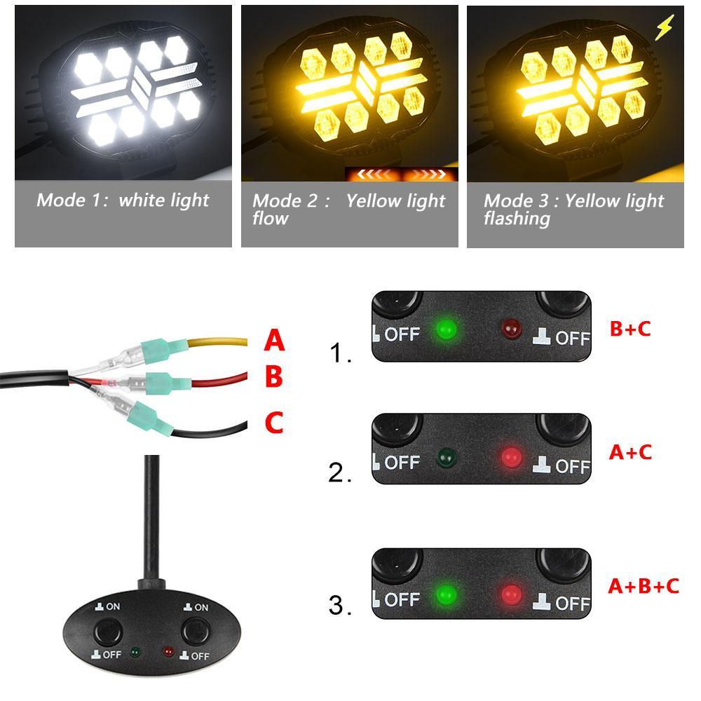 5.5 Inch Elliptical Hybrid Car Work Light 9