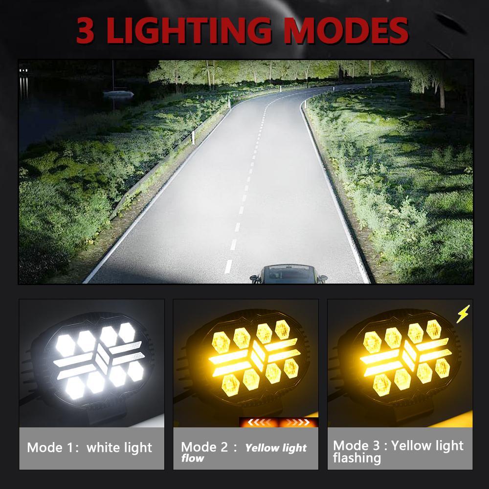 5.5 Inch Elliptical Hybrid Car Work Light 14