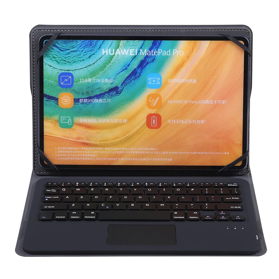 Universal 9-10 Inch Tablet Keyboard Case With Detachable Bluetooth Touch Stand - Black 5