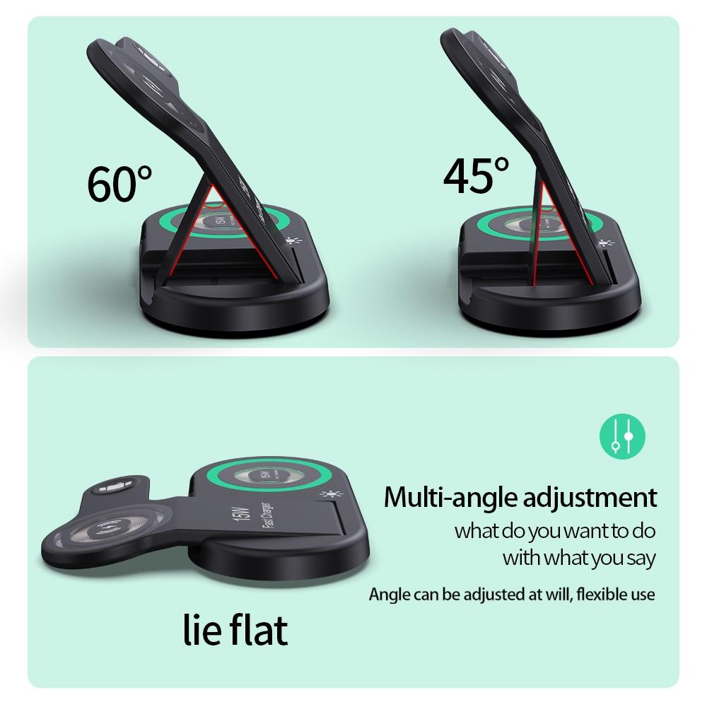4 In 1 Magnetic Wireless Charger Black 5