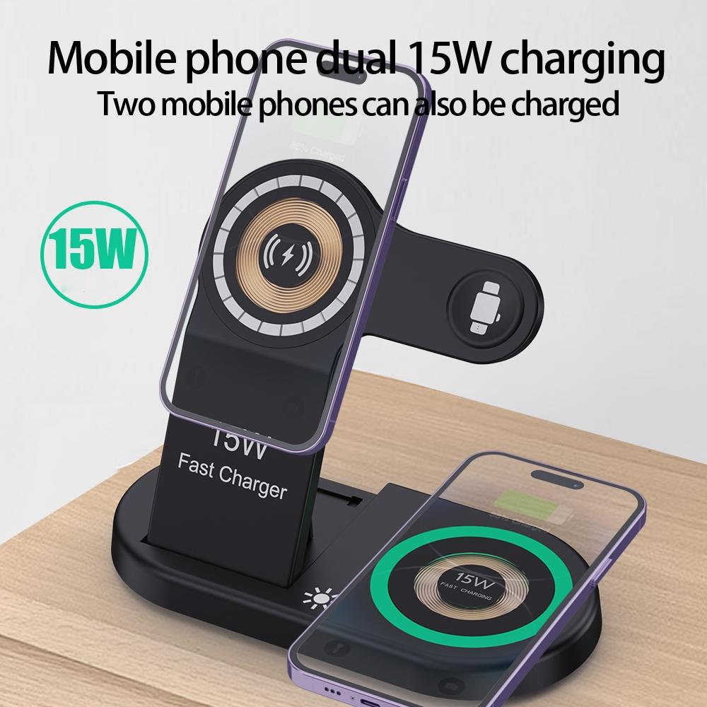 4 In 1 Magnetic Wireless Charger Black 6