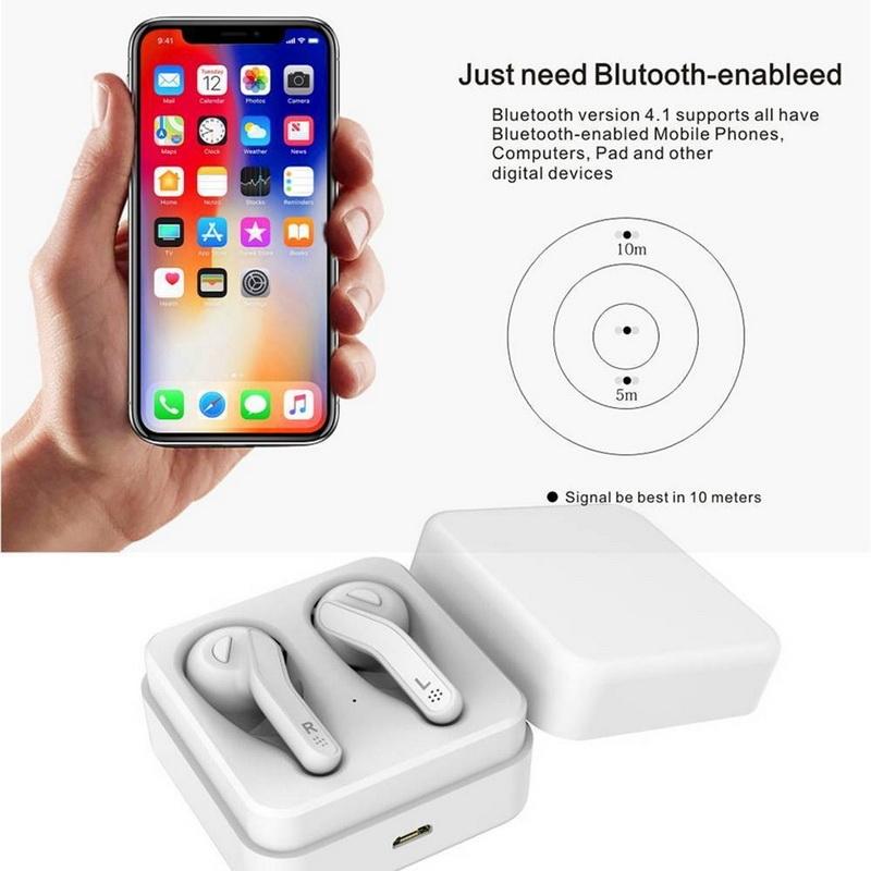 Mini Touch Control Wireless Earbuds with Charger Box - Hifi Bluetooth Tws - Black 4