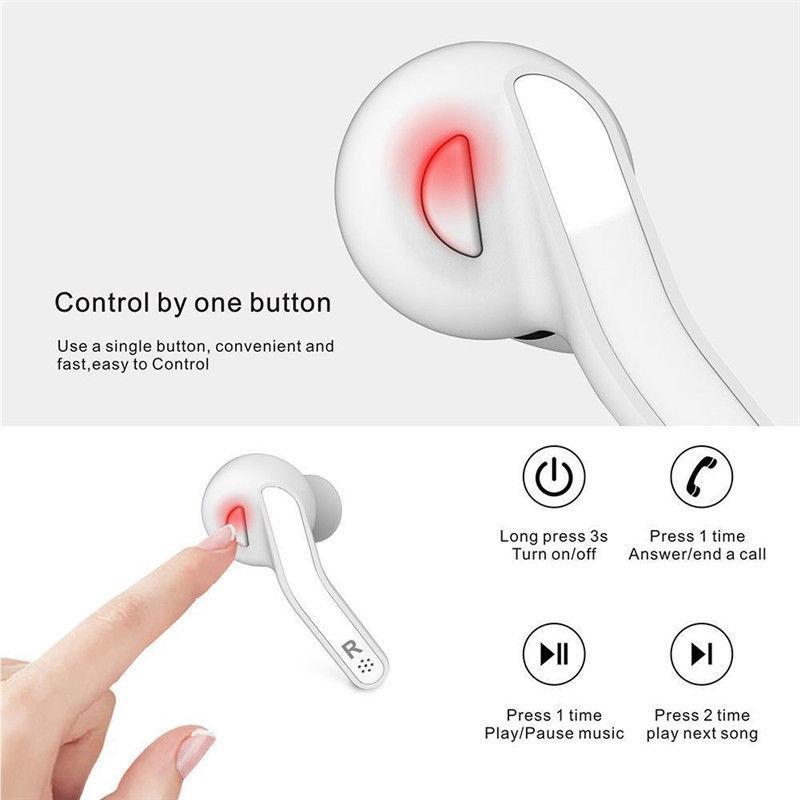 Mini Touch Control Wireless Earbuds with Charger Box - Hifi Bluetooth Tws - Black 5