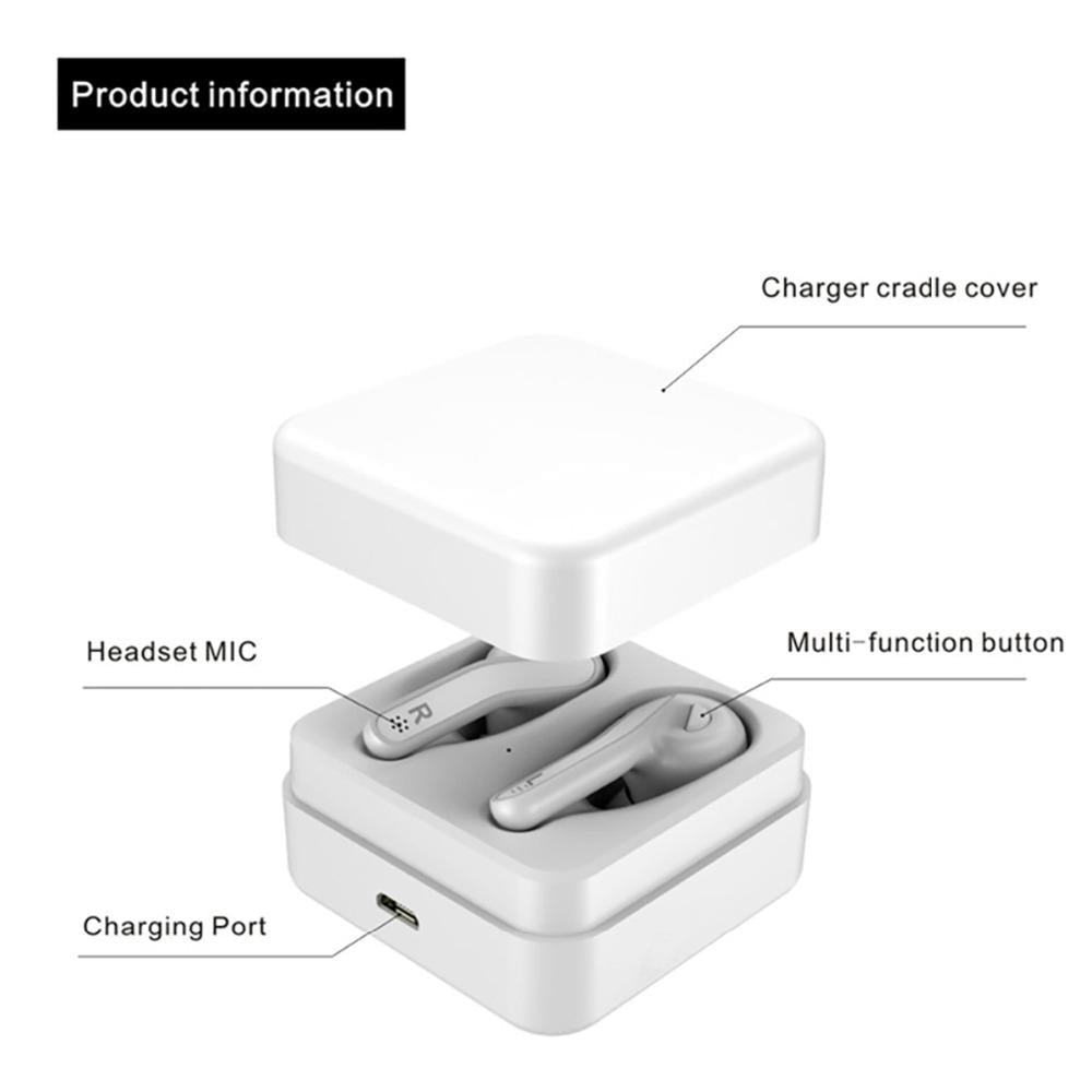 Mini Touch Control Wireless Earbuds with Charger Box - Hifi Bluetooth Tws - Black 6
