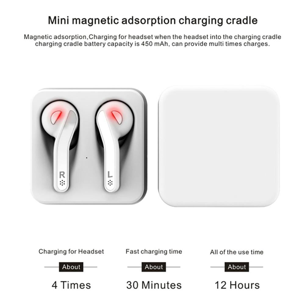 Mini Touch Control Wireless Earbuds with Charger Box - Hifi Bluetooth Tws - Black 8