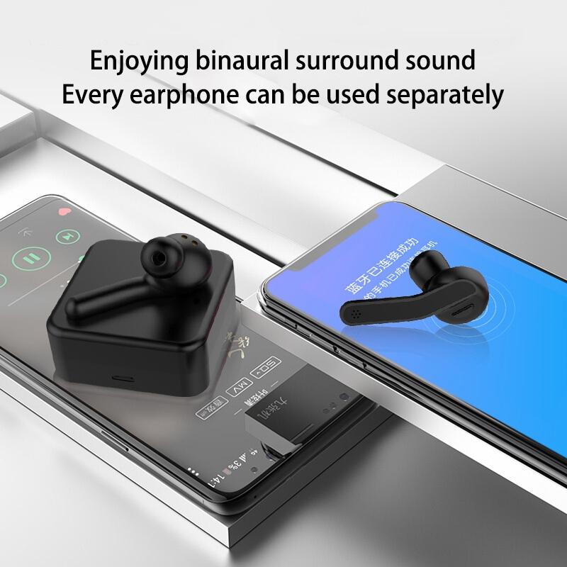 Mini Touch Control Wireless Earbuds with Charger Box - Hifi Bluetooth Tws - Black 14