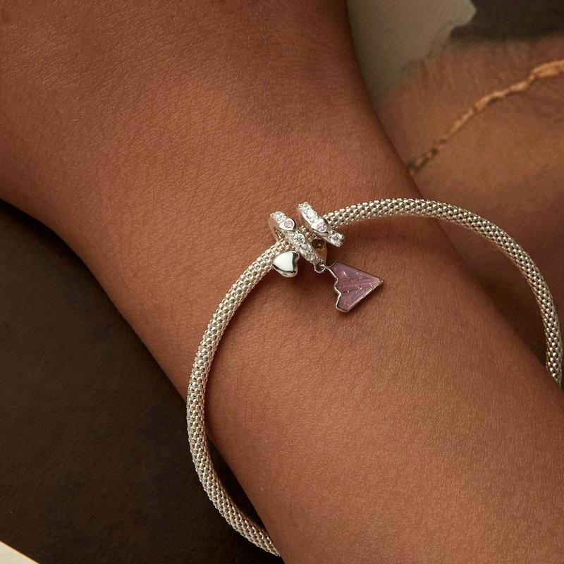 925 Sterling Silver Paper Airplane Love Letter Pendant 6