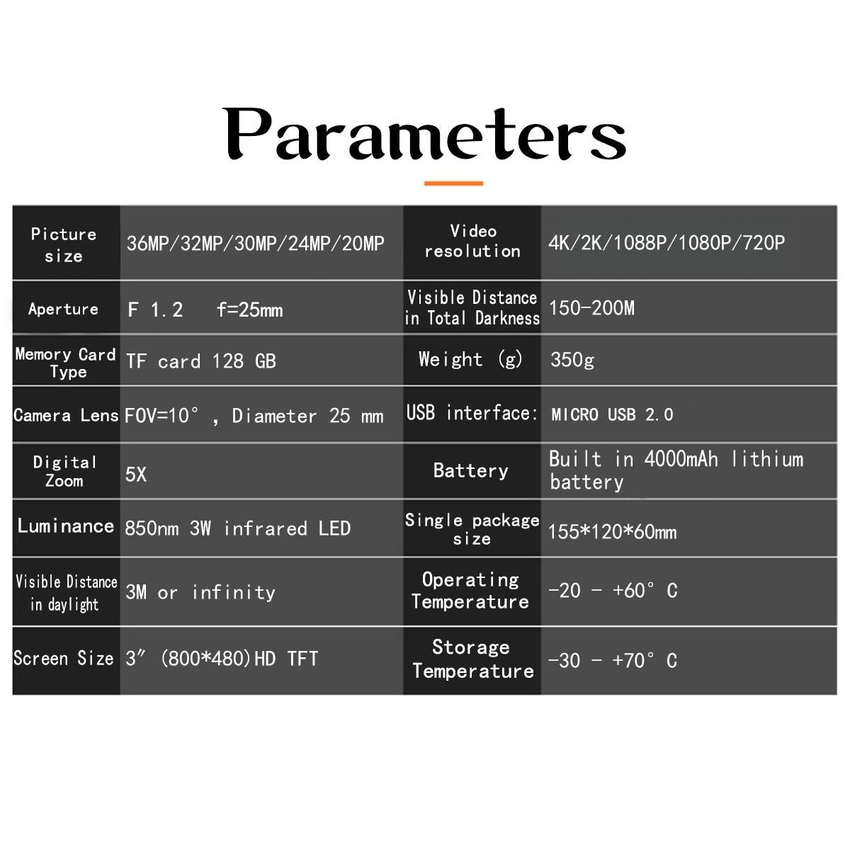 4k Hd Digital Night Vision Binocular for Outdoor Hunting - Camouflage 6