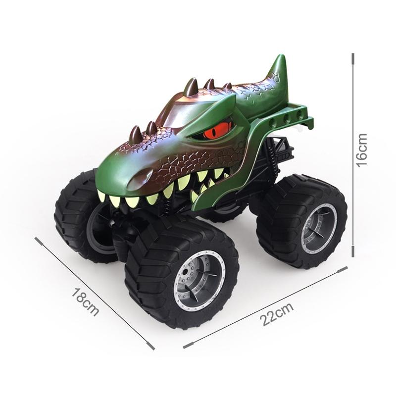 Remote Control Dinosaur Climbing Truck - 2.4g Monster - Green 12