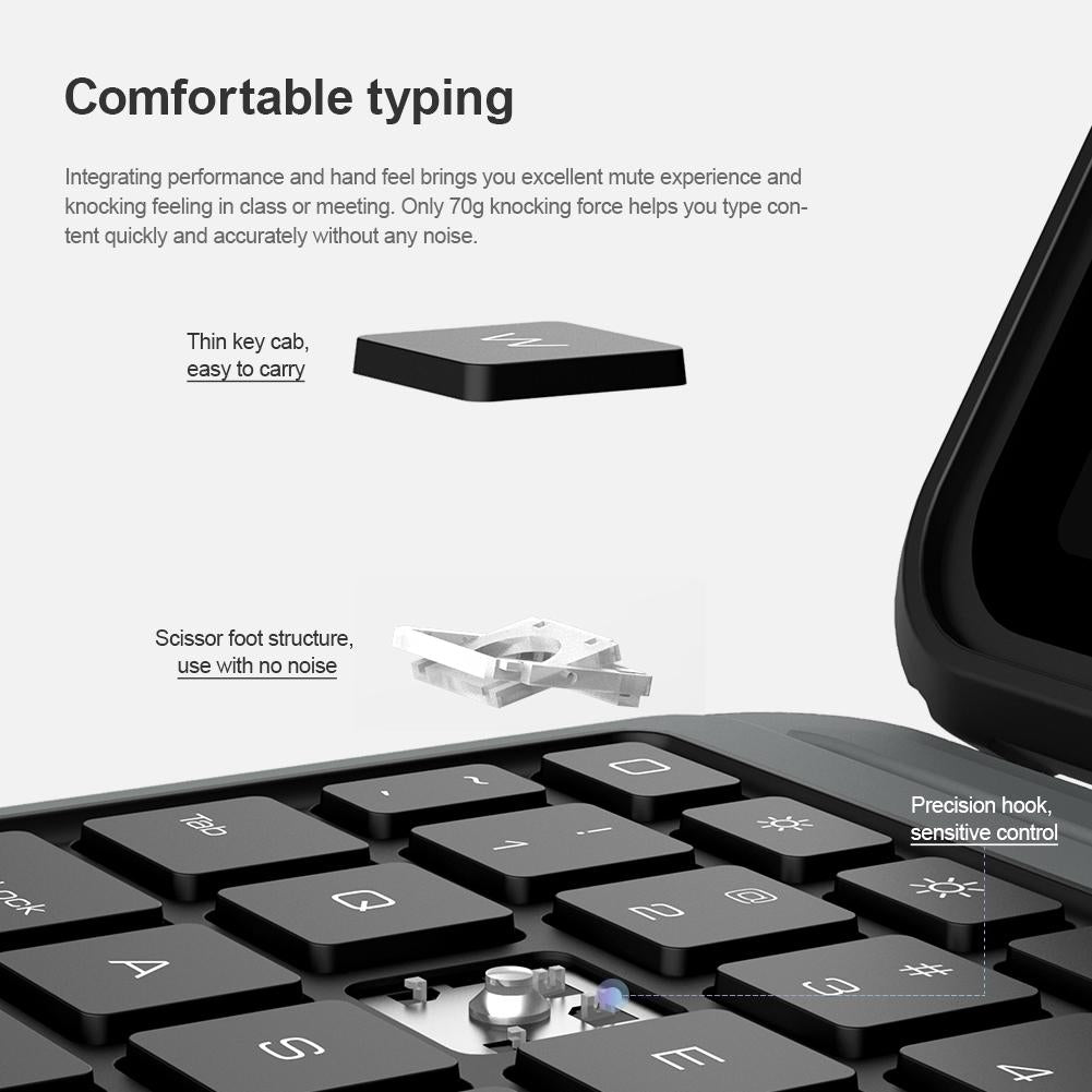 Bluetooth Touch Keyboard Smart Tablet Case For Ipad Air 10.9 / 4 / 5 / Pro 11 2020-2022 In Black 10