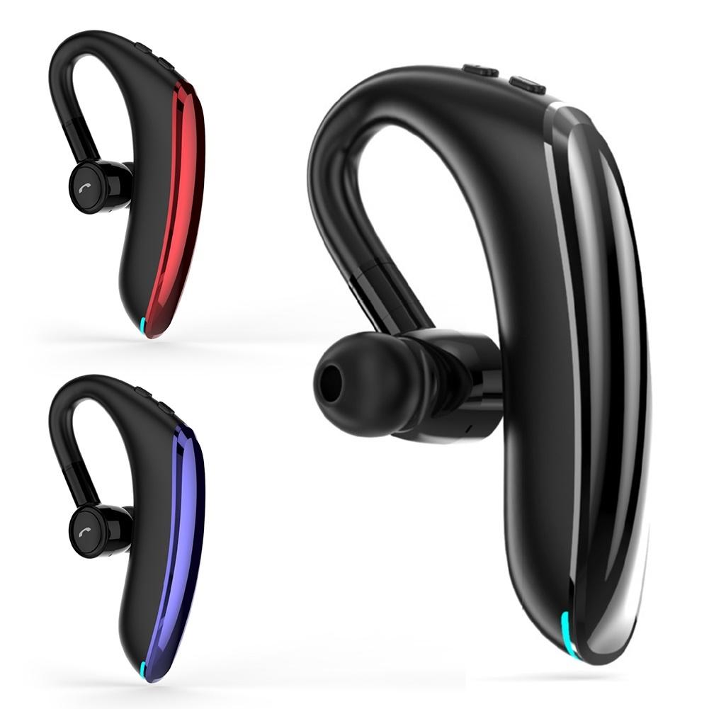 180 Degree Rotating Wireless Bluetooth Car Handsfree Earphones - Black Gray 5