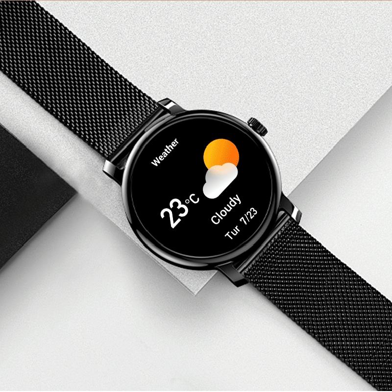 1.43 Inch Amoled Round Screen Steel Strap Smart Watch Supports Blood Oxygen Detection - Black 3