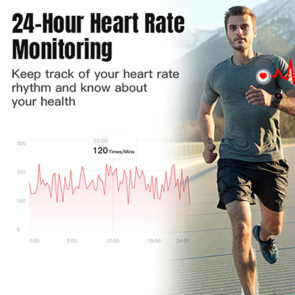 1.43 Inch Amoled Round Screen Steel Strap Smart Watch Supports Blood Oxygen Detection - Black 6