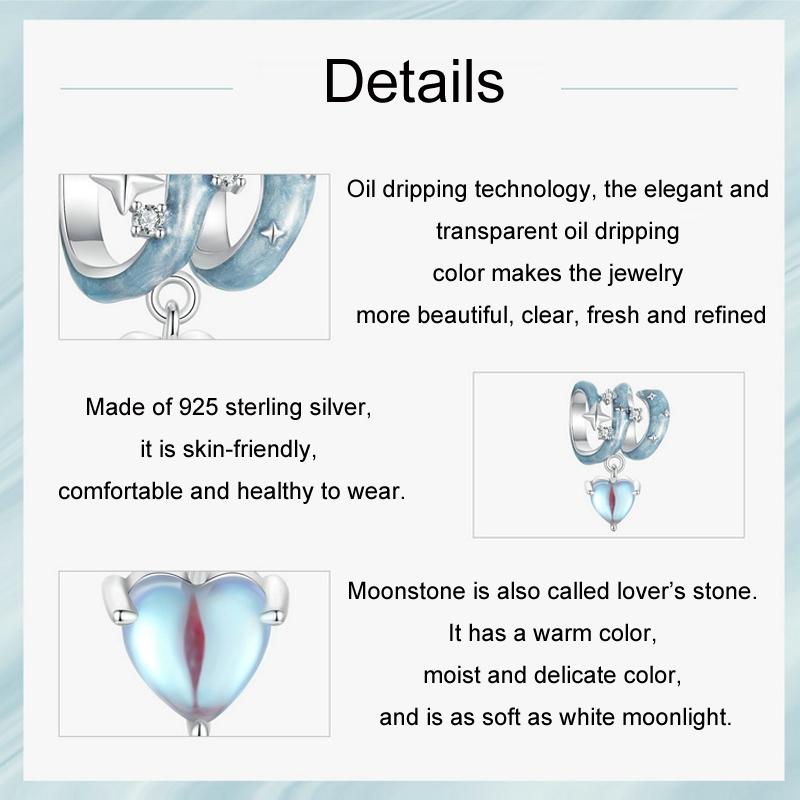 925 Sterling Silver Starry Sky Love Diy Beads 4