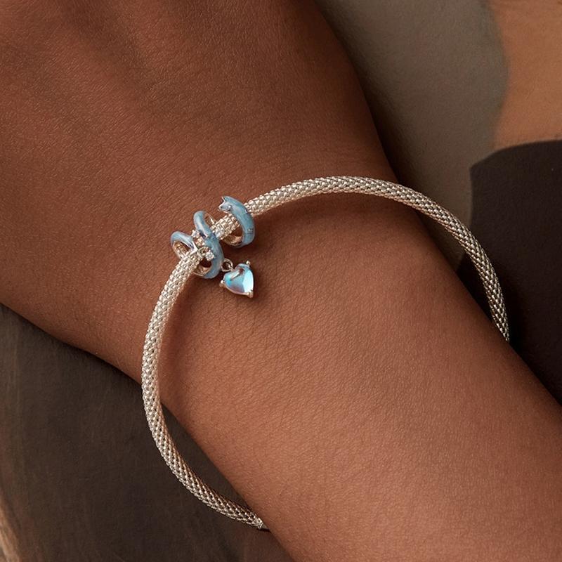 925 Sterling Silver Starry Sky Love Diy Beads 8
