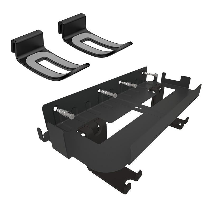 Wall-Mounted Bracket For Ps5 Console With Controller Vr Glasses And Headphone Storage - Black 3