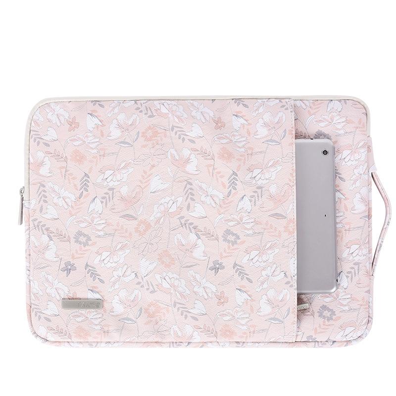 11 Inch Laptop Sleeve with Telescoping Handle - Light Pink