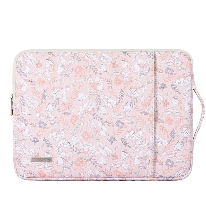 11 Inch Laptop Sleeve with Telescoping Handle - Light Pink 3