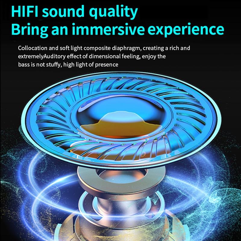 Wireless Gaming Earphones with Noise Reduction - Black 8