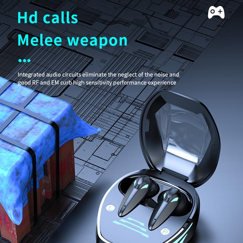 Wireless Gaming Earphones with Noise Reduction - Black 9