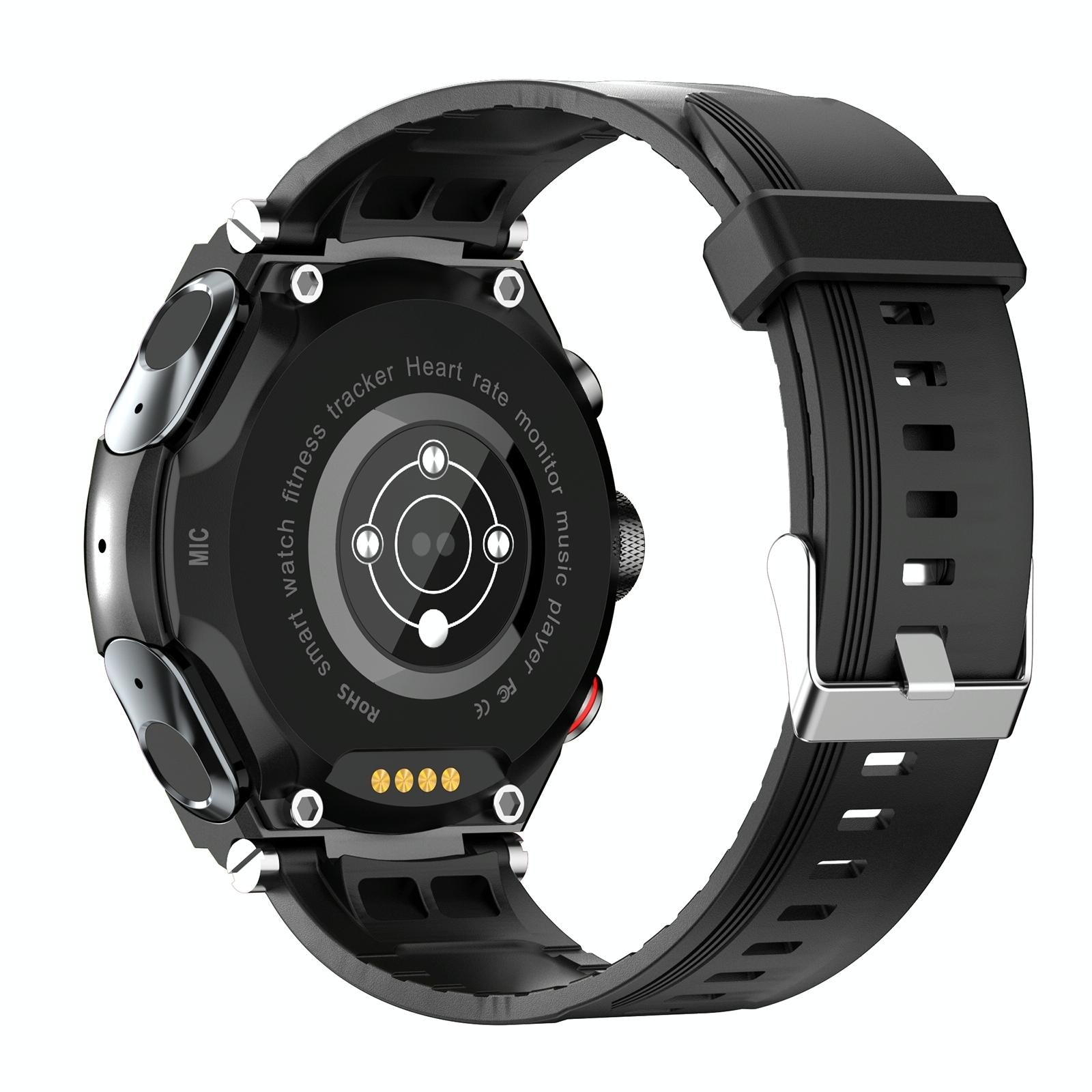 1.28 Inch Ips Touch Screen 2 In 1 Bluetooth Headset Smart Watch Support Heart Rate Monitoring / Bluetooth Music - Black 4