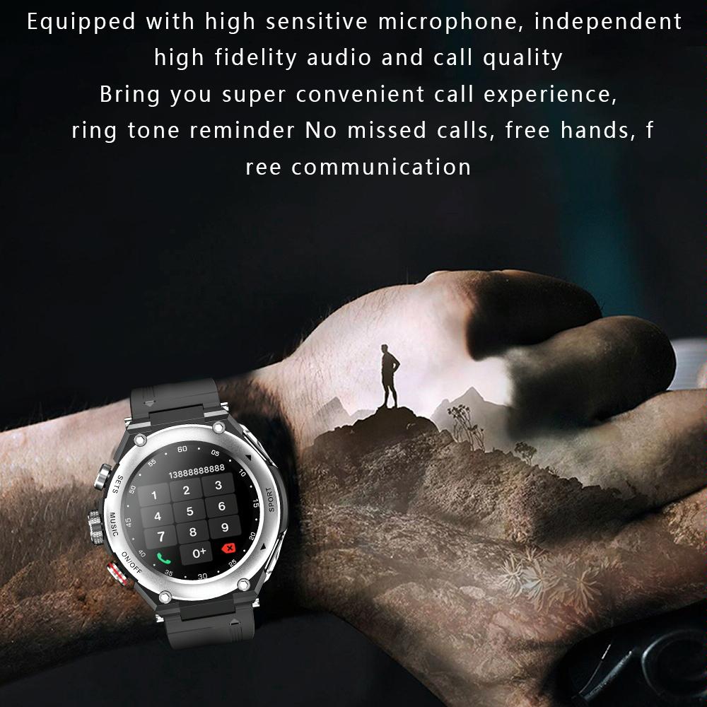 1.28 Inch Ips Touch Screen 2 In 1 Bluetooth Headset Smart Watch Support Heart Rate Monitoring / Bluetooth Music - Black 10