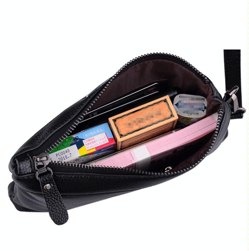 Large Capacity Casual Clutch Wallet with Zipper Closure - Black 6