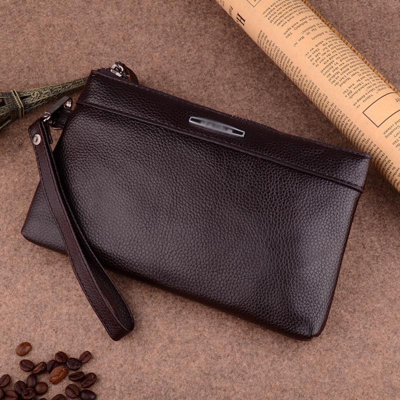 Large Capacity Casual Clutch Wallet with Zipper Closure - Black 9