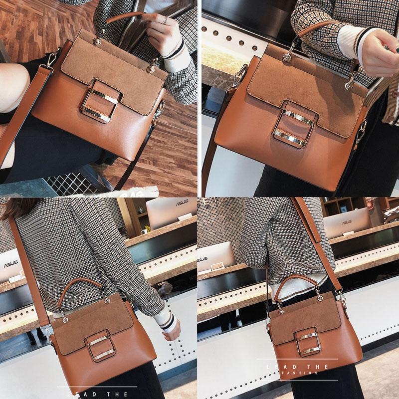 Stylish Women Crossbody Tote Bag - Red 5