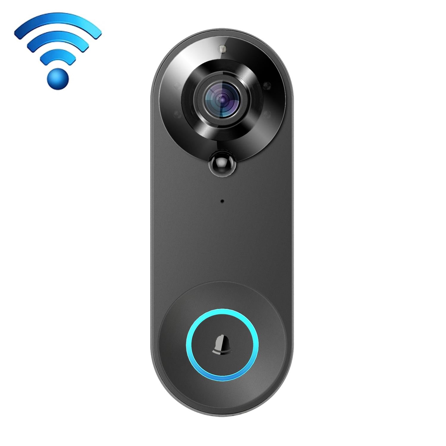 1080P Smart Doorbell With 150 Degree Wide Angle - Black 10