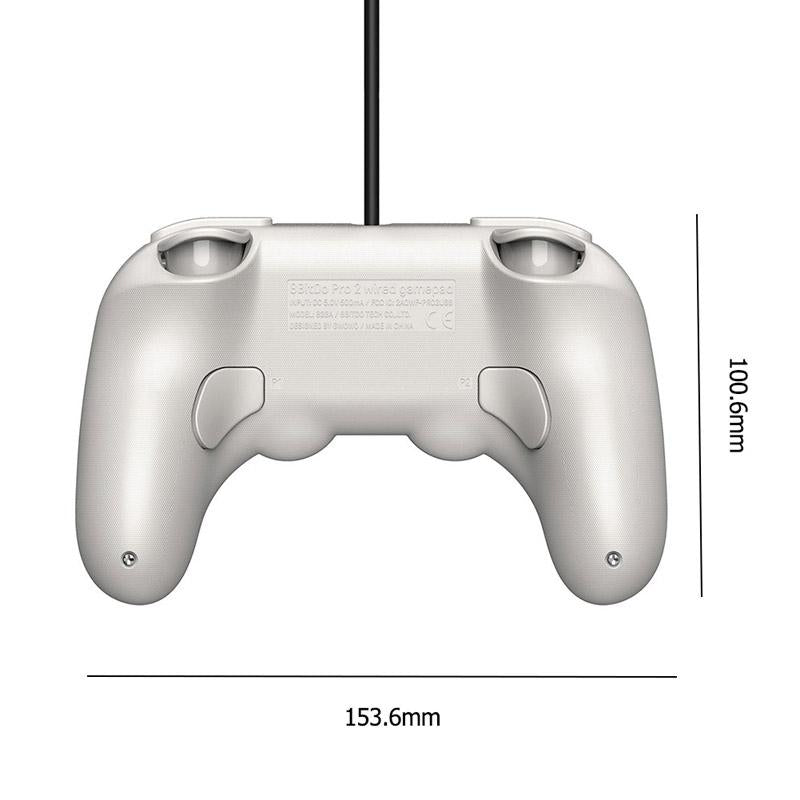 8bitdo Pro 2 Wired Gamepad for Switch - White 4