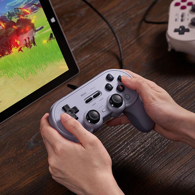 8bitdo Pro 2 Wired Gamepad for Switch - White 6