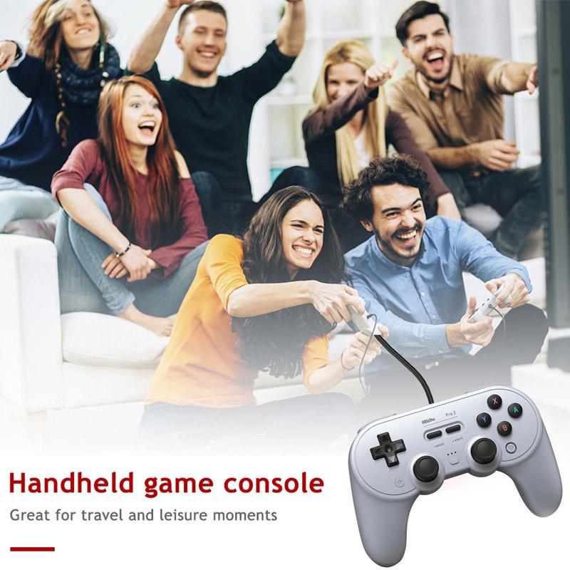 8bitdo Pro 2 Wired Gamepad for Switch - White 7