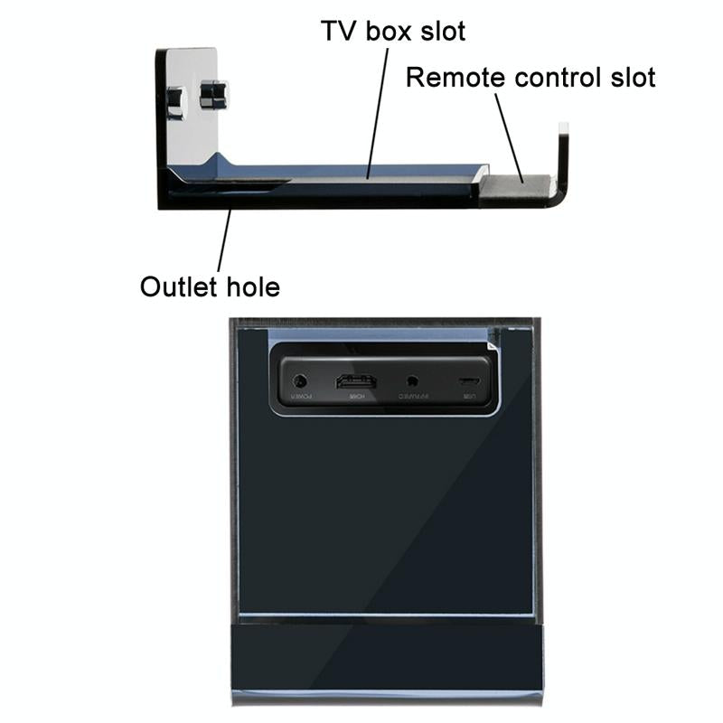 Wall Mount for Amazon Fire Tv - Half-transparent Tea Black 3