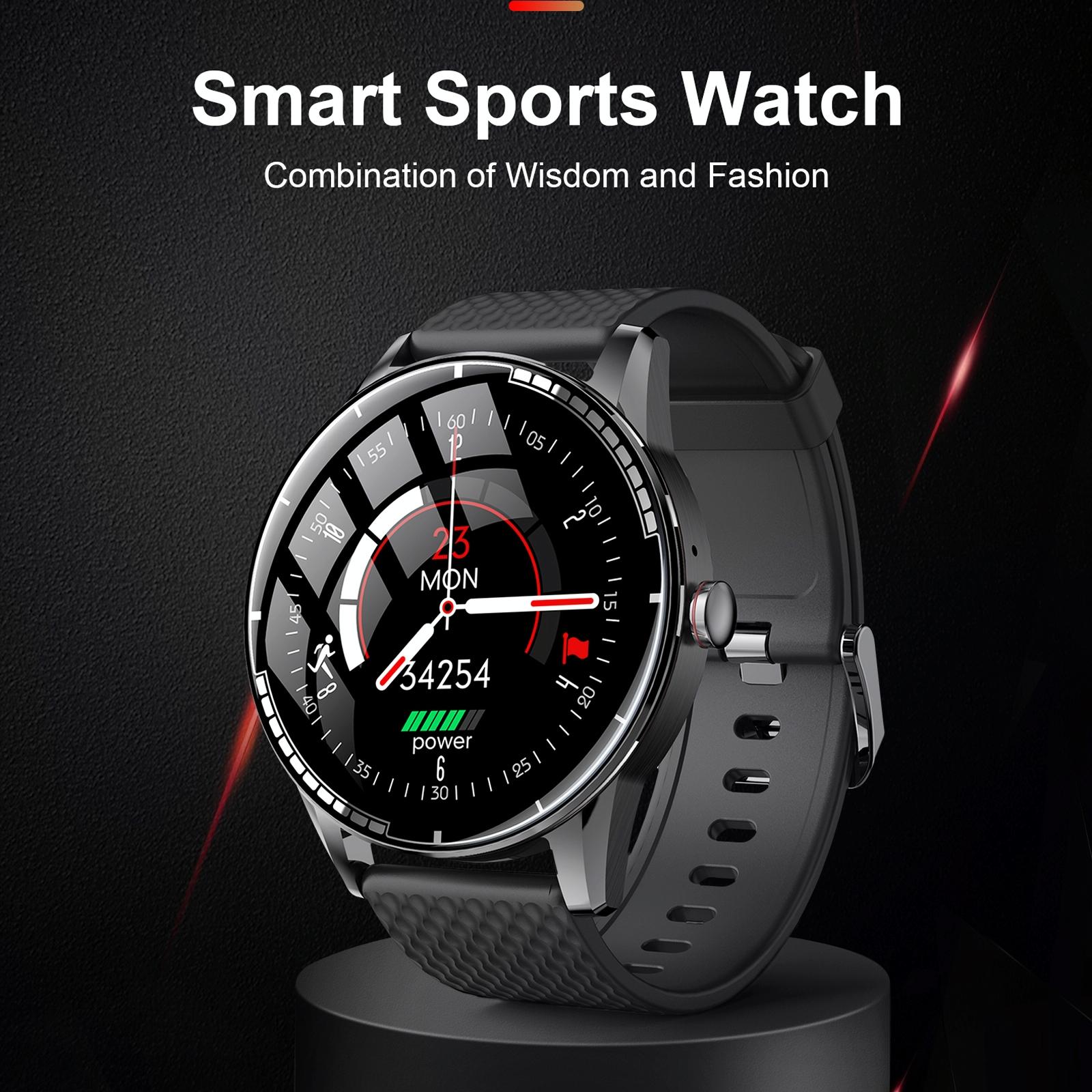 1.28 Inch Touch Screen Ip67 Waterproof Smart Watch Support Bluetooth Call / Sleep Monitoring / Heart Rate Monitoring Black 11