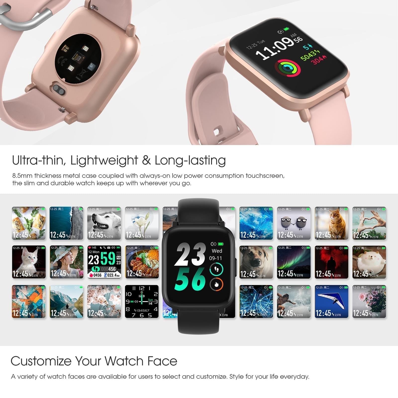 1.3 Inch Waterproof Sport Smart Watch With Tft Screen Sleep Heart Rate Blood Oxygen Monitoring 4