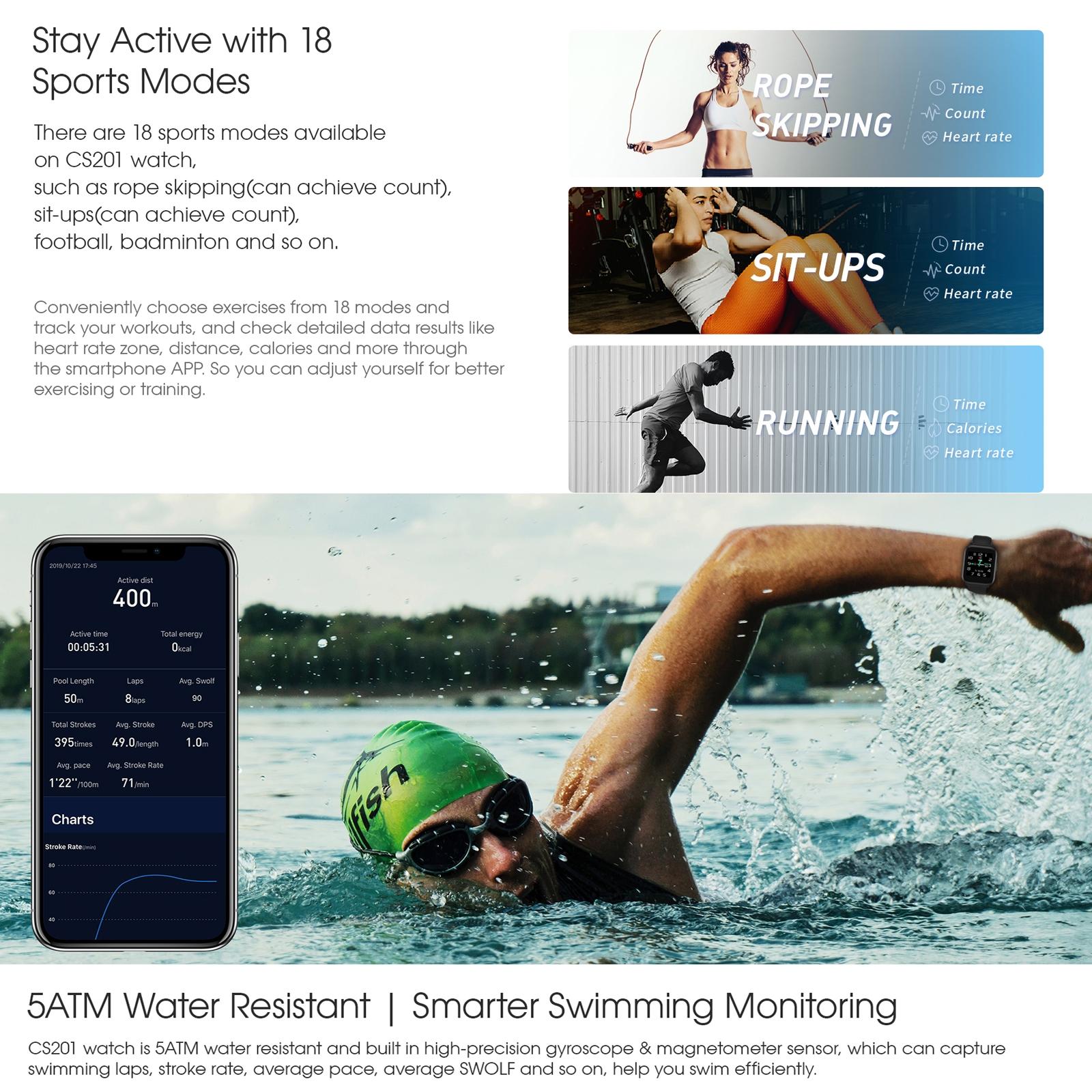 1.3 Inch Waterproof Sport Smart Watch With Tft Screen Sleep Heart Rate Blood Oxygen Monitoring 6