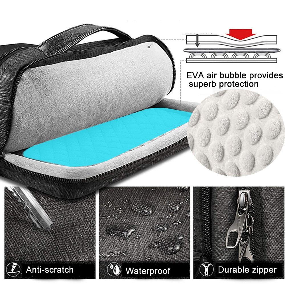 Waterproof Multifunctional Laptop Bag - 13.3-14 Inch - Black 6
