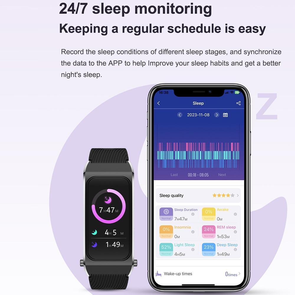 1.98 Inch 2 In 1 Bluetooth Earphone Smart Watch With Ecg & Nfc Support - Black 9