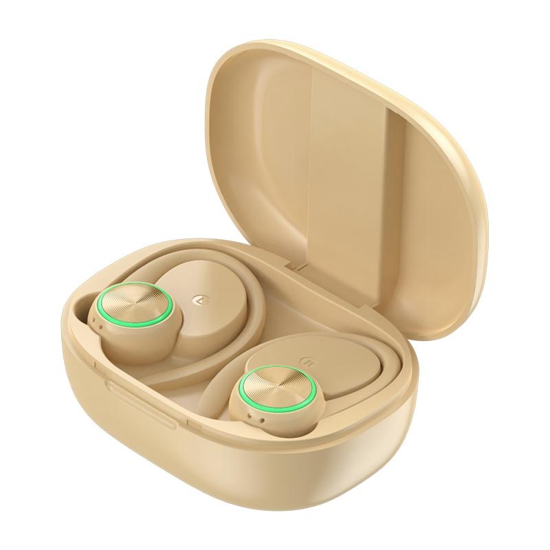 Wireless Bluetooth Earphones with Charging Bin and Digital Display - Black 11