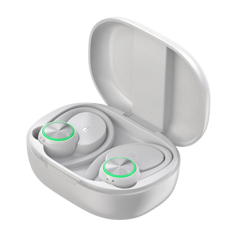 Wireless Bluetooth Earphones with Charging Bin and Digital Display - Black 13