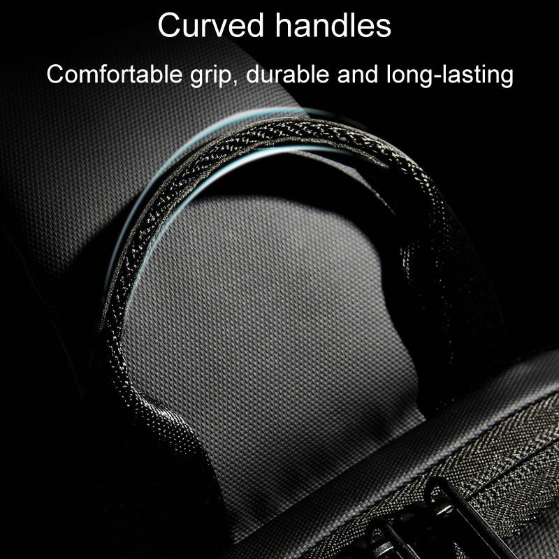 Waterproof Anti Theft Men Crossbody Bag Business Casual Multifunctional - Blue 12