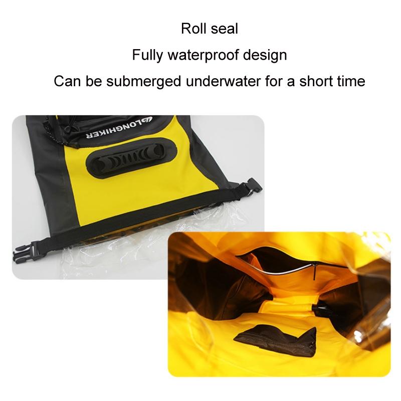 Outdoor Diving Fin Backpack Drifting Swimming Fishing Ski Bag - Yellow 5